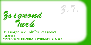 zsigmond turk business card